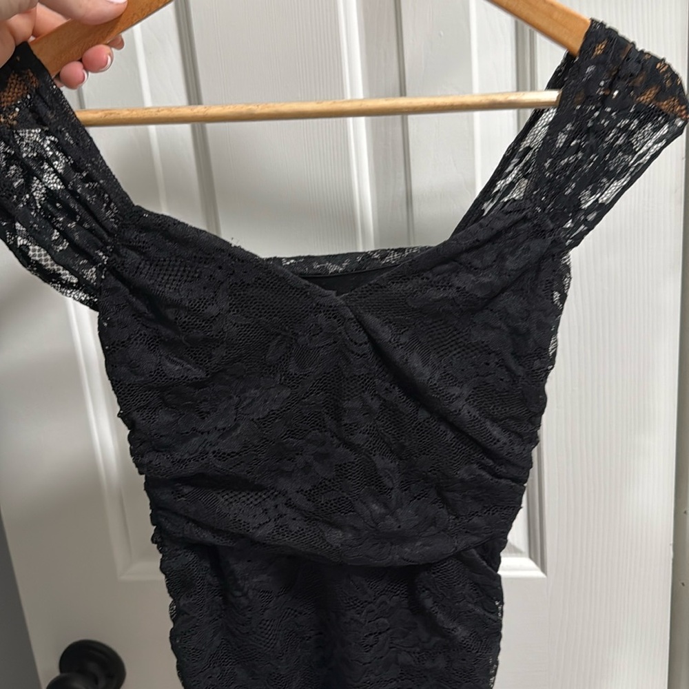 Black lace dress